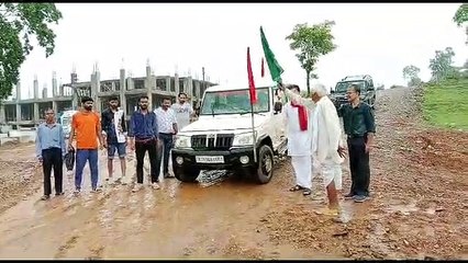 वैनगंगा किसान यूनियन ने समर्थन पत्र भरवाने रवाना किया किसान समर्थन रथ