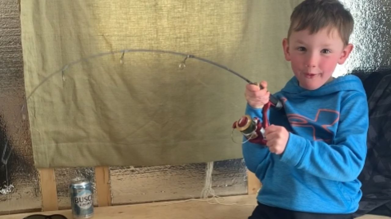 Young boy with an unreal knack for fishing bags a massive trout!