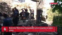 Bakırköy'de kontrollü yıkımı yapılan bina çöktü! 1 kişi göçük altında kaldı