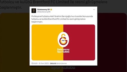 Son Dakika: Galatasaray, Halil Dervişoğlu'nun transferi için görüşmelere başlandığını KAP'a bildirdi