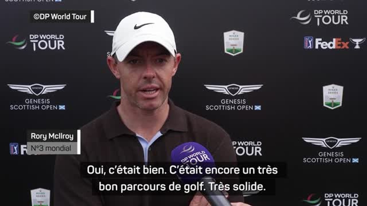 Scottish Open - McIlroy content de son golf malgré "des conditions assez délicates”