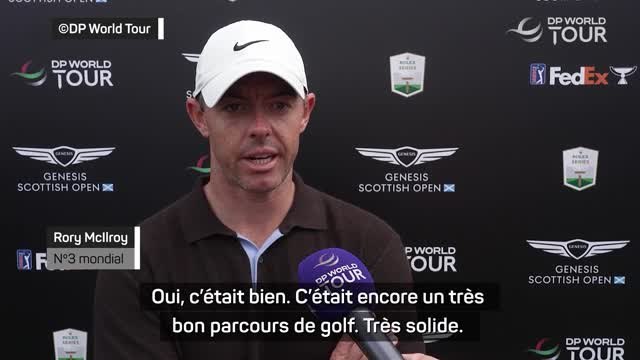 Scottish Open - McIlroy content de son golf malgré des conditions assez délicates”