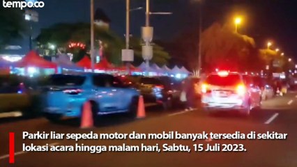 Pengunjung PRJ Membludak, Parkir Liar Memadati Kawasan JiExpo Kemayoran