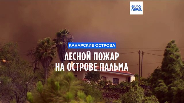 Лесной пожар на острове Пальма: более 500 человек эвакуированы