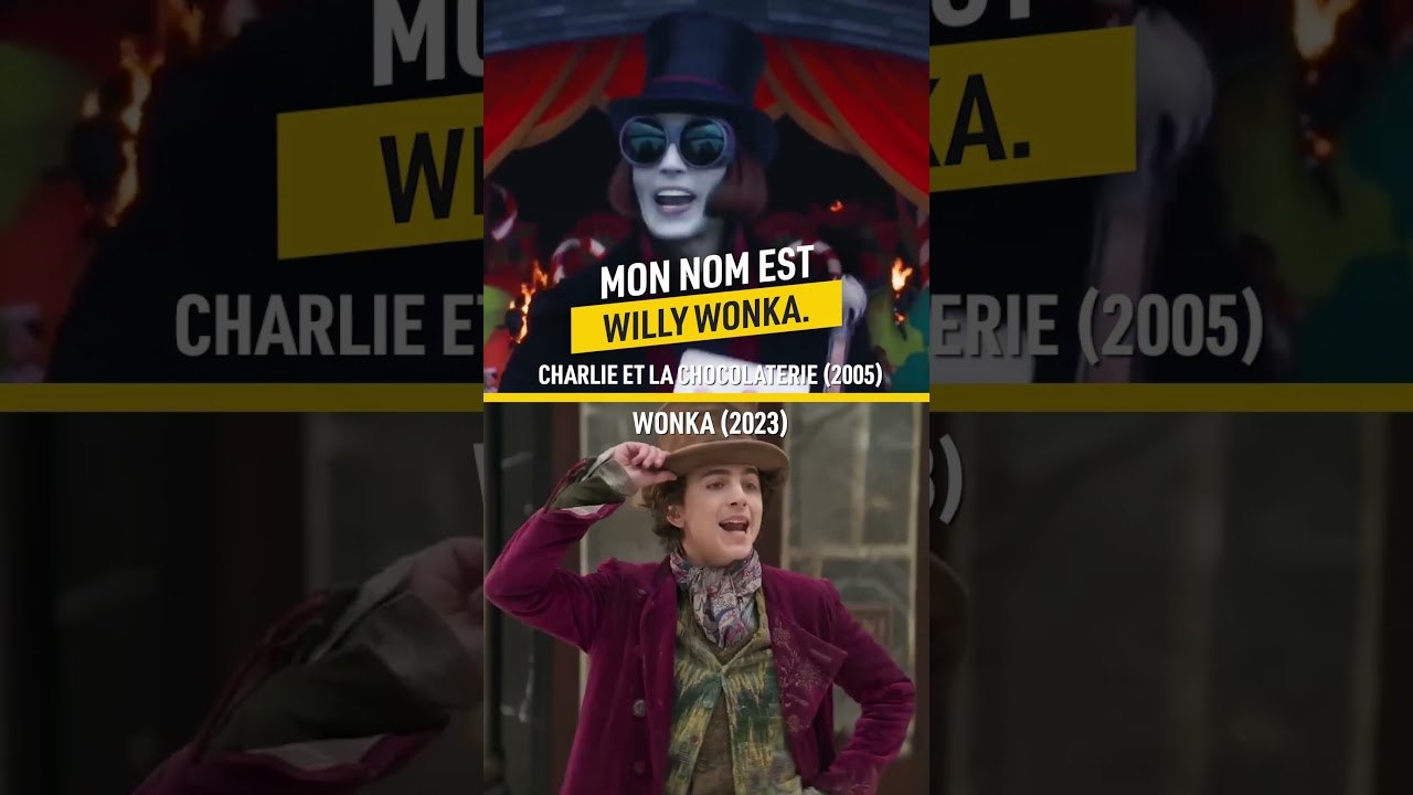 Willy Wonka : Timothée Chalamet VS Johnny Depp  #Shorts