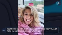 Yolanda Díaz muestra a sus seguidores que viaja en tren y abre un número de WhatsApp.