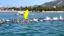 ANTALYA - Açık Su Yüzme Yaz Şampiyonası ve Milli Takım Belirleme Yarışları sürüyor