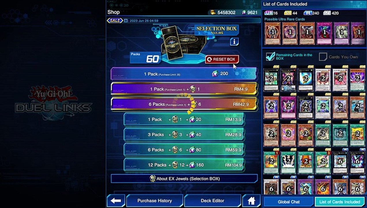 YuGiOh Duel Links - Selection Box Vol.5 Unbox!!!