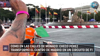 Como en las calles de Mónaco: Checo Pérez transformó el centro de Madrid en un circuito de F1