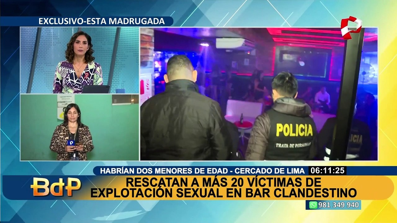 PNP rescata a más de 25 extranjeras víctimas de explotación sexual en el Cercado de Lima