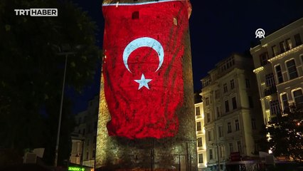 İstanbul'da 15 Temmuz'a özel mapping gösterisi