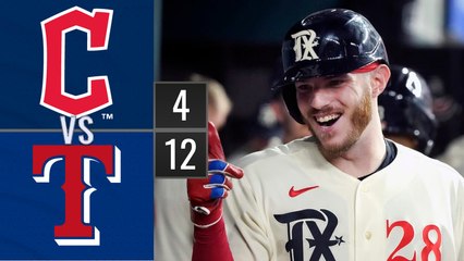 Resumen Guardianes de Cleveland vs Rangers de Texas | MLB 14-07-2023