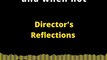 REFLEXIONES DEL DIRECTOR | ERRATA, WHEN YES AND WHEN NOT