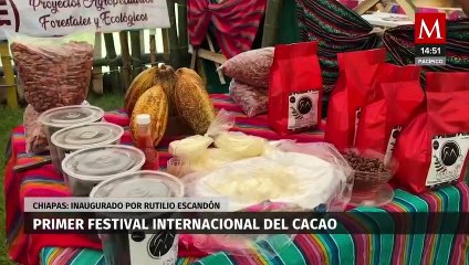 Gobernador de Chiapas inaugura Primer Festival Internacional del Cacao en Tuxtla Chico