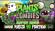 Plants vs Zombis GOTY Edition DADA VUELTA 10 Partida  1-4 GIRASOLES INVADERS