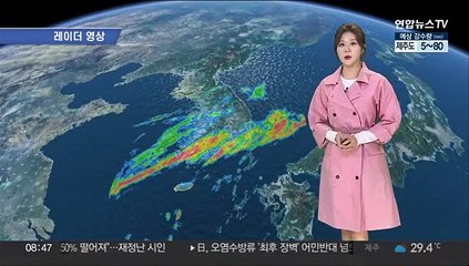 [날씨] 충청이남 '호우경보'…내일 강풍 동반 강한 비