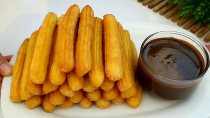 Homemade Churros Recipe with Chocolate Sauce