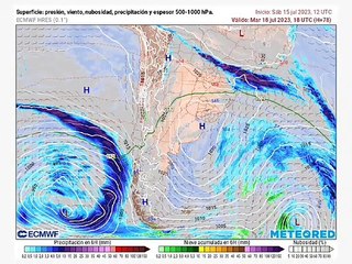 Dos sistemas frontales llegarán a Chile esta semana