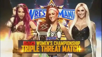 Sasha Banks with Bayley Vs Dana Brooke with Charlotte