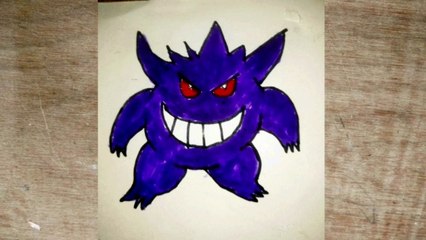 How to draw Gengar -Pokemon