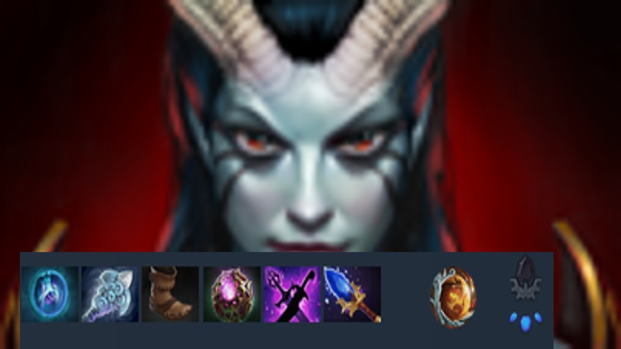 Remiria on Queen of Pain in a match.  Damage: 115976 Networth: 32355