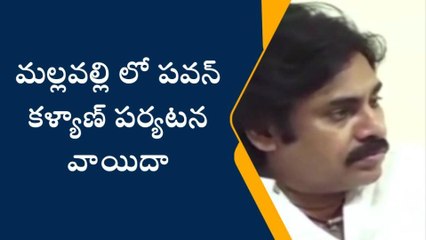 మల్లవల్లిలో పవన్ కళ్యాణ్ పర్యటన వాయిదా