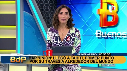 Asi fue la llegada del BAP Unión a Tahití en su primer arribo