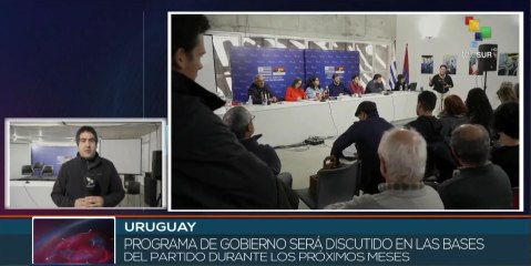 Uruguay: Plenario del Frente Amplio discute borrador de programa de gobierno