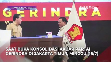 Di Depan Kader, Prabowo Buka Pidato Konsolidasi Pakai Pantun