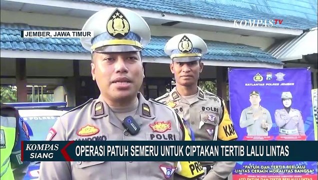 Ciptakan Keselamatan Berkendara, Polres Jember Gelar Operasi Patuh Semeru 2023