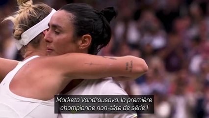 Wimbledon - Vondrousova remporte son premier Grand Chelem