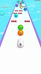 Ball Run 2048 - Level 1 & Game Play