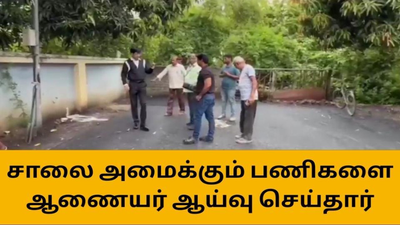 ஆலந்தூர்: சாலை அமைக்கும் பணி- ஆணையர் ஆய்வு!