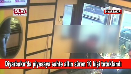 Diyarbakır'da sahte altın operasyonu: 10 tutuklama