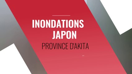 Inondations au Japon dans la province d'Akita le 15 07 2023