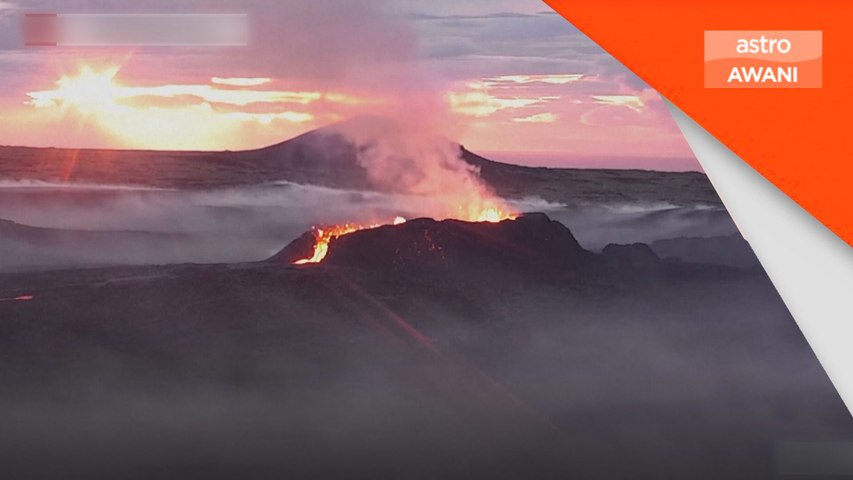 Gunung berapi Iceland muntahkan lahar dan gas beracun | Astro Awani