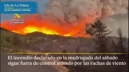 El incendio en La Palma continúa sin poder ser controlado