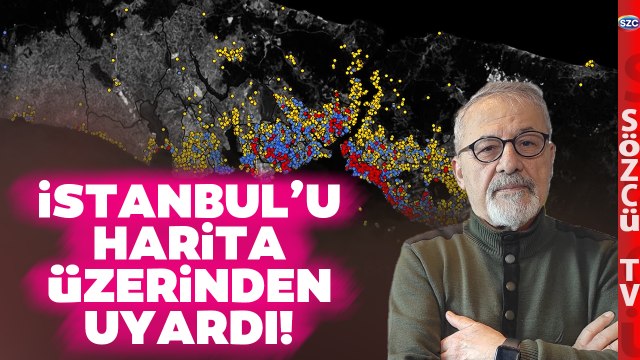 Naci Görür Harita Üzerinden İstanbul'daki En Riskli Bölgeleri Tek Tek Anlattı