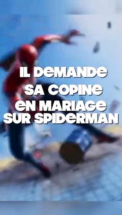 Il demande sa copine en mariage sur le jeu spiderman ️