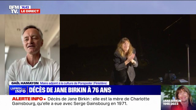 Mort de Jane Birkin: Je suis profondément attristé confie l'adjoint au maire de Porspoder (Finistère) en charge de la culture à l'annonce de la mort de son amie
