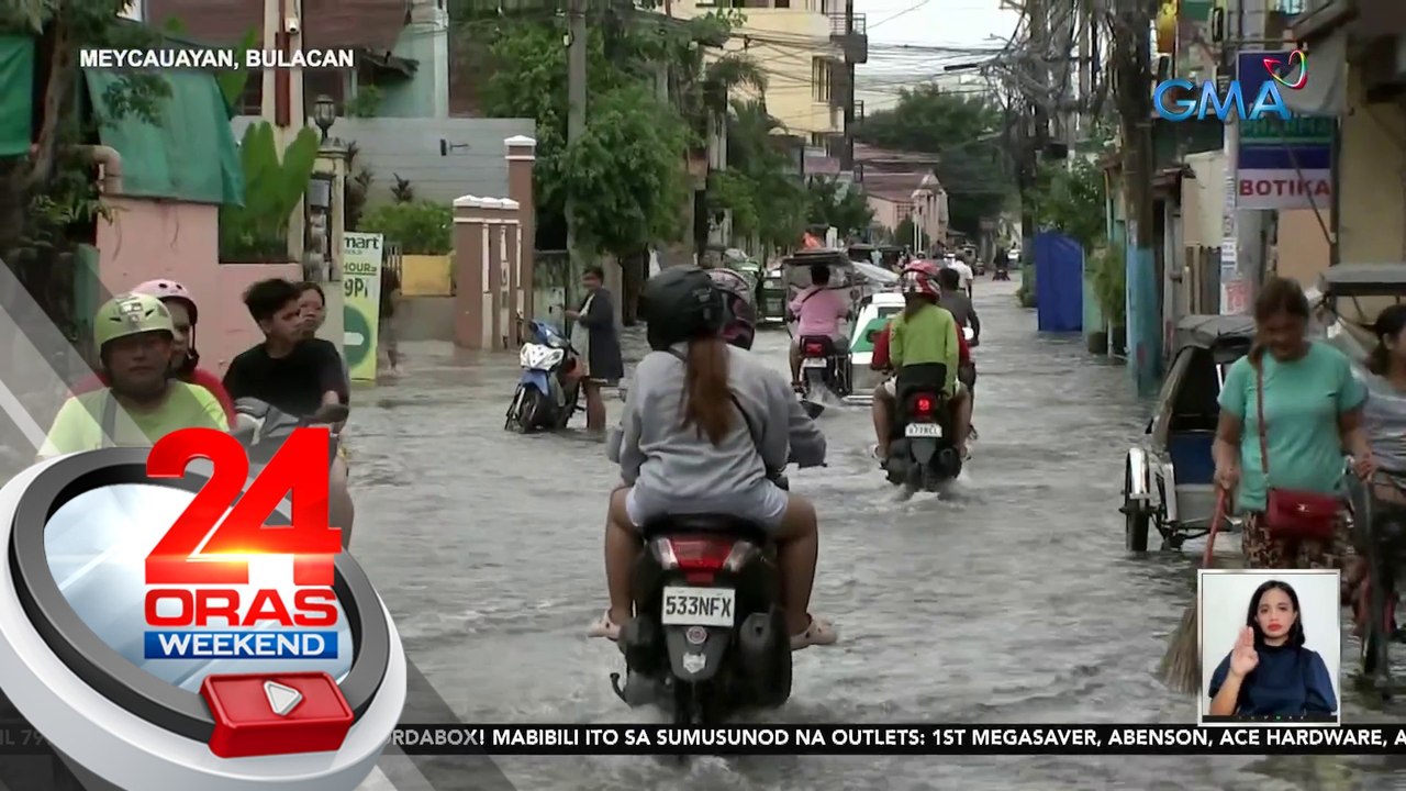 Ilang bahagi ng Bulacan, lubog pa rin sa baha kasunod ng pag-ulan | 24 Oras Weekend