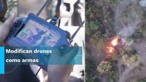Drones artillados, una amenaza lanzada por cárteles a las autoridades