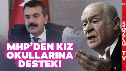Bakan Yusuf Tekin'in 'KIZ OKULLARI' Projesine MHP'den Destek Geldi