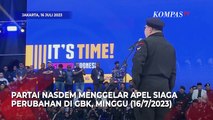 Momen Surya Paloh dan Anies Baswedan Sapa 3 Elite Golkar di Apel Siaga Perubahan