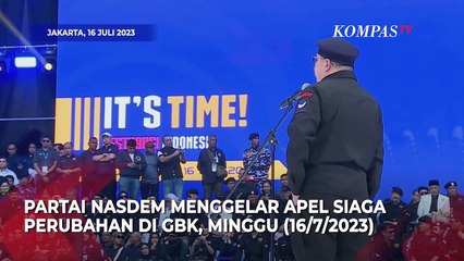 Momen Surya Paloh dan Anies Baswedan Sapa 3 Elite Golkar di Apel Siaga Perubahan