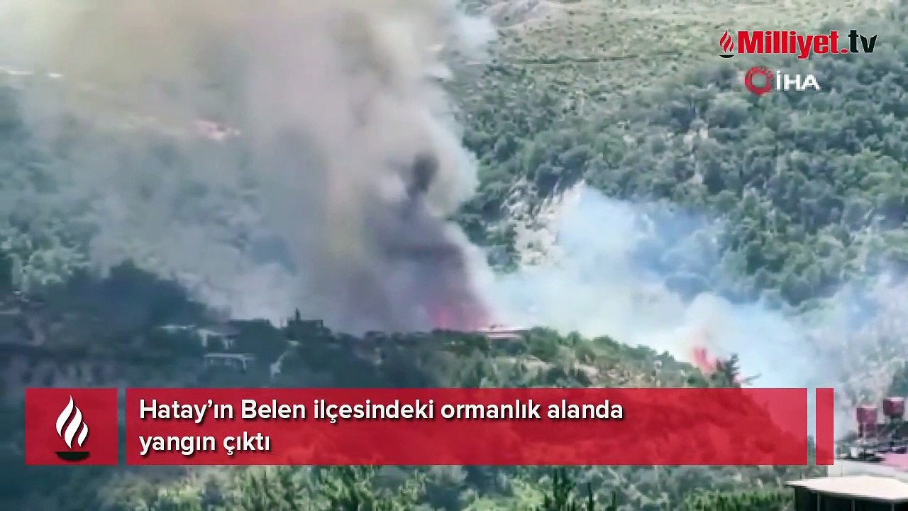 Hatay'da orman yangını! Havadan ve karadan müdahale ediliyor
