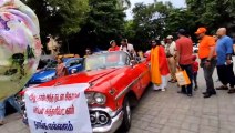 चेन्नई में रविवार को निकाली गई कार रैली... देखें वीडियो..