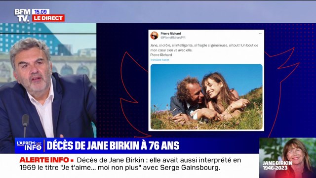 Décès de Jane Birkin: Elle ne se prenait pas pour une star , raconte le journlaiste musical Jean-Pierre Pasqualini
