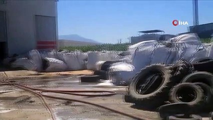 Incendie dans un entrepôt de recyclage de plastique