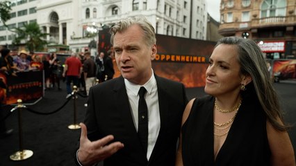 Christopher Nolan and Emma Thomas Oppenheimer London Premiere Interview